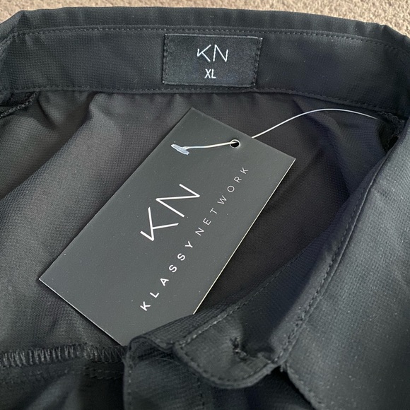 NWT Klassy Network Long Sleeve Button Up Sheer Top - Picture 2 of 5